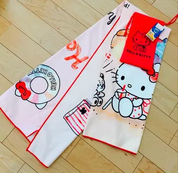 새상품 헬로키티 드라이 타월 비치 바다 수영장 돗자리 비치 타월