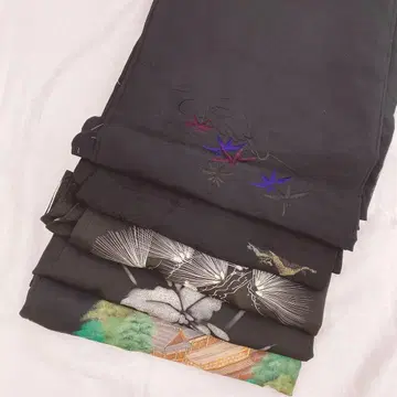 6474 블랙 겉옷 세트 리메이크 마츠야마 페인트