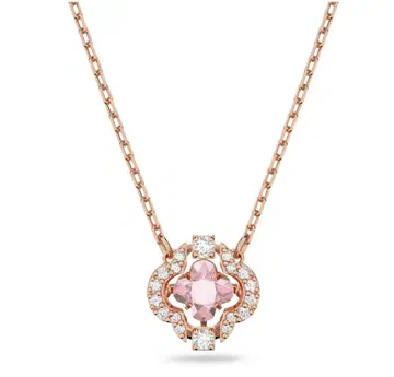 스와로브스키 Swarovski Sparkling Dance 목걸이 핑크