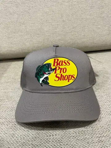 Bass Pro Shops 그레이 트래커 햇 메쉬 캡