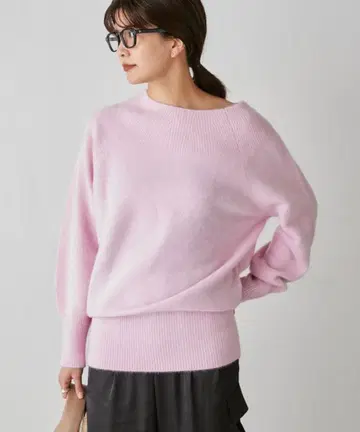 개럴개런트 23AW 복슬복슬 퍼 니트 울 보트넥 F