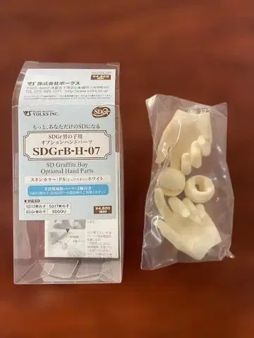 SDGrB-H-07 SDGr 남아용 옵션 핸드 파츠