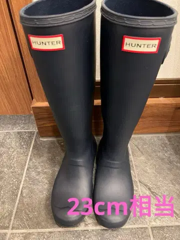 [ 12/15까지 한정 특가 ] HUNTER 장화 네이비 23 새상품급