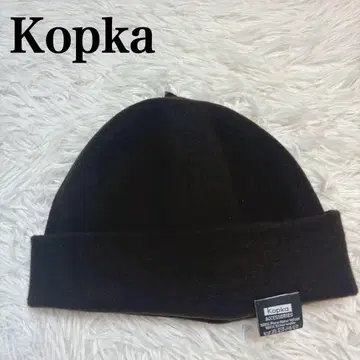 Kopka 코프카 롤업 베레모 퓨어 뉴 울 모자 브라운