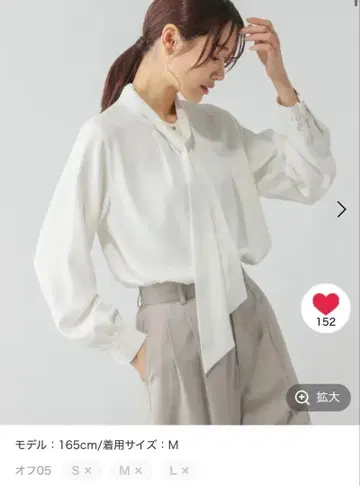 GROBAL WORK 글로벌 워크 관리 용이 2WAY 보타이 블라우스