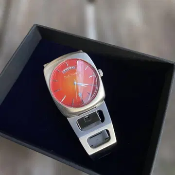 레어 모델 Paul Smith 오렌지 다이얼 손목시계