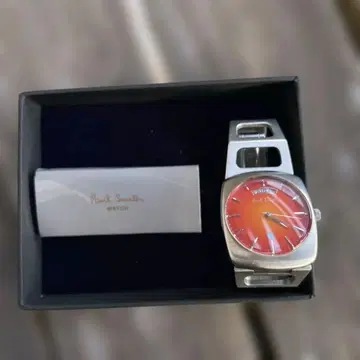 레어 모델 Paul Smith 오렌지 다이얼 손목시계