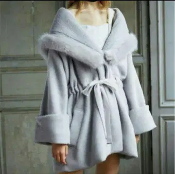 [ snidel ] 모즈 코트 아이보리