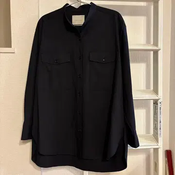 안피로 밴드 카라 셔츠