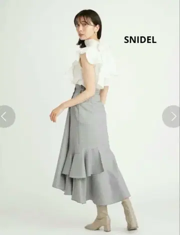 SNIDEL 스나이델 머메이드 스커트 하운드투스 체크 패턴 M 사이즈