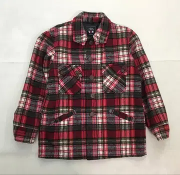 VAN JACKET INC. 레드 계열 체크 무늬 자켓 M