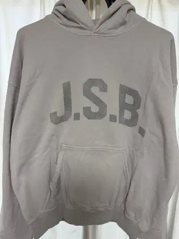 J.S.B. 후드티 후드 부착 맨투맨 그레이