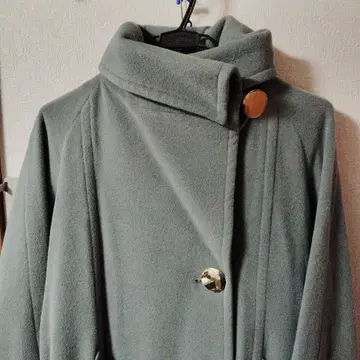 그레이 롱 코트 일랑일랑