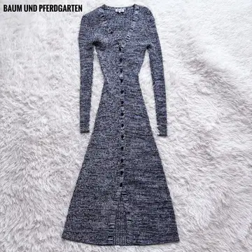 바움 운트 헤르 가르텐 니트 롱 가디건 원피스 free