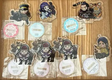 골든 카무이 아크릴 스탠드 키링 (스기모토/아시리파/시라이시 외)