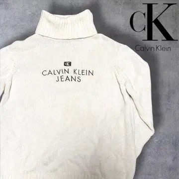 새상품급 CALVIN KLEIN 캘빈클라인 터틀넥 니트 코튼
