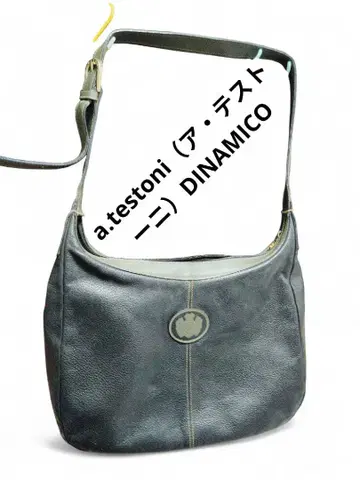 a.testoni DINAMICO 천연 가죽 숄더백 가죽 이탈리아제