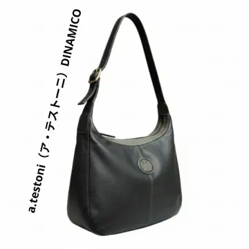 a.testoni DINAMICO 천연 가죽 숄더백 가죽 이탈리아제