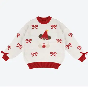미키 산타 디자인 스웨터
