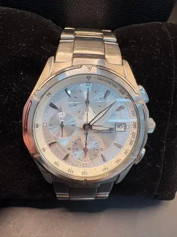 Wired 크로노그래프 손목시계 실버