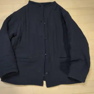 에코로코 퀼팅 코트 보아 숏 보틀넥