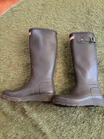 HUNTER 블랙 장화 버클 포함 38