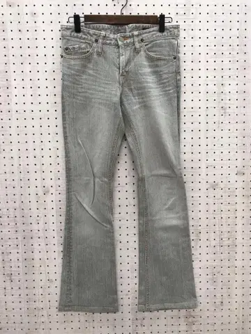 Rui de France 네오 그런지 부츠컷 플레어 블랙 데님