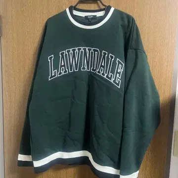 LAWNDALE 로고 맨투맨 트레이닝복