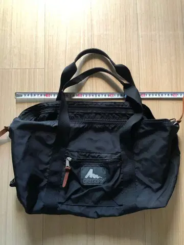 GREGORY 블랙 보스턴 백