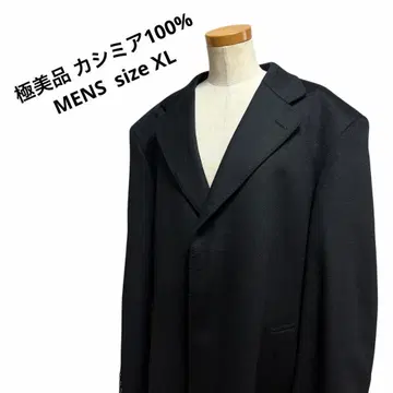 [컨디션 최상] 캐시미어 100% 남성용 체스터 코트 XL 블랙