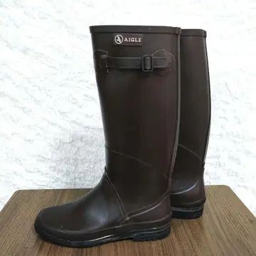 [ AIGLE ] 브라운 레인부츠 23.5cm