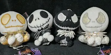 잭 스켈링턴 봉제 인형 키링 세트