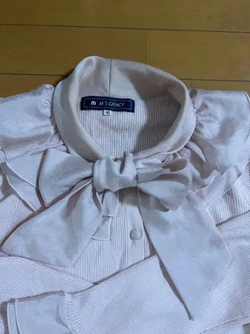M'S GRACY 핑크 리본 포함 셔츠 40