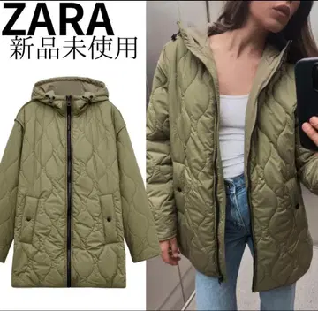ZARA 후디드 퍼프 자켓 XL