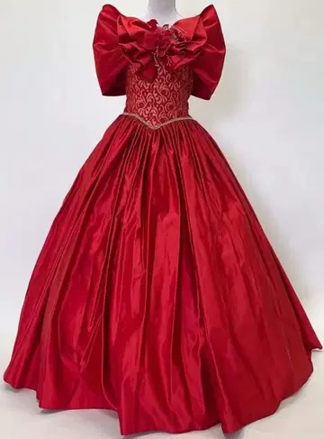 웨딩 이브닝 레드 컬러 드레스 2차 모임 결혼식 9호 원 오너