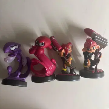 스플래툰 오징어 캐릭터 4체 세트