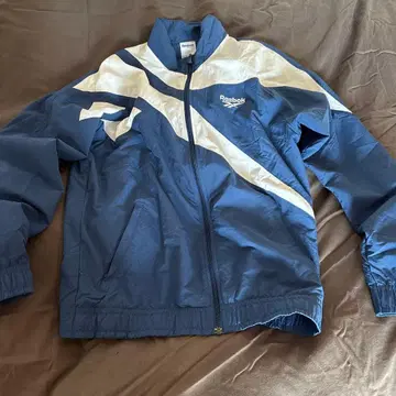 Reebok 나일론 자켓 블루/화이트