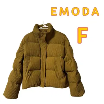 EMODA 머스타드 브라운 다운 자켓 F