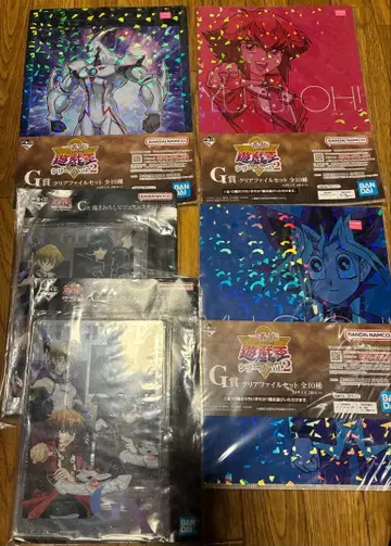 유희왕 클리어 파일 세트 비주얼 스탠드 세트 묶음 판매