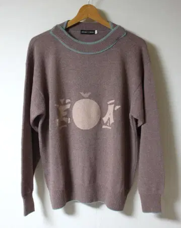 엠포리오 아르마니 로고 프린트 디자인 스웨터 M