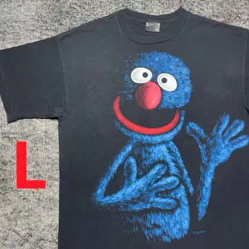 빈티지 세서미 스트릿 글로버 블랙아웃 90's 티셔츠