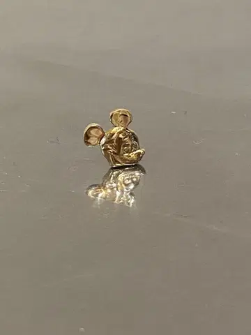 미키마우스 디즈니 K14 골드 귀걸이 (한쪽용)