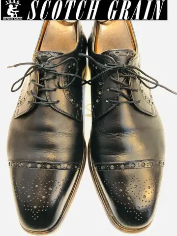 새상품급 정가 30,000엔! 스코치 그레인 세미 브로그 27EEE