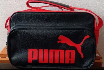 새상품급 스포츠백 PUMA 숄더백 블랙/빨간색