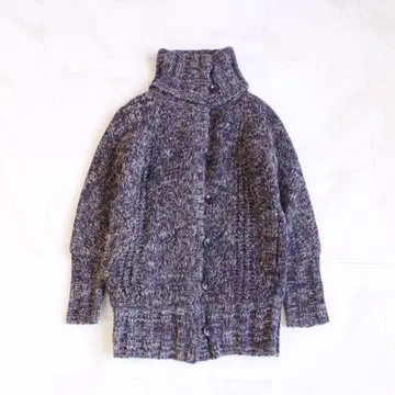 STUNNING LURE 알파카 모헤어 코트 F 사이즈 스탠드 카라