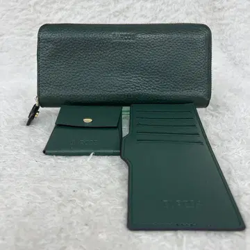 BARCOS 발코스 가죽 장지갑 라운드 지퍼 3종 세트