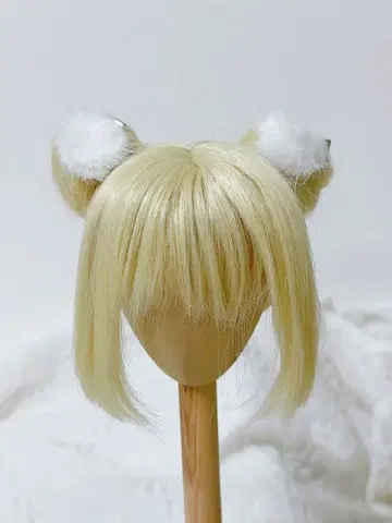 MDD/MSD용 9인치 골드 컬러 벼머리 가발 인형 가발
