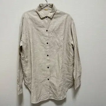 MUSE 린넨 긴팔 셔츠 베이지