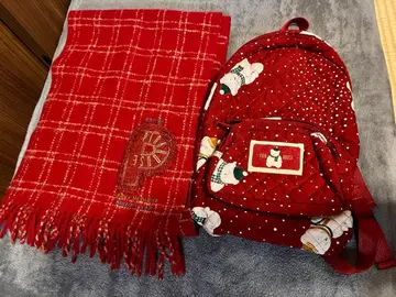 핑크하우스 백팩 머플러 세트