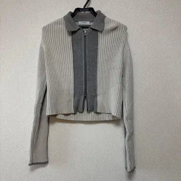 JEANASIS 더블 지퍼 가디건